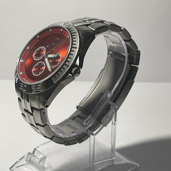 Alabama Crimson Tide NCAA Stainless-Steel Chronograph Men's Watch by Fossil NEW - Picture 3 of 7